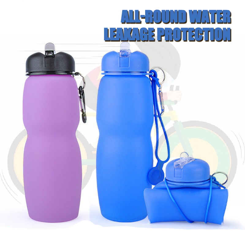 Folding Bottle Custom Outdoor Sports Water Cup Silicone Portable Drop And Leak Proof Kid's Water Cup Creative Student Water Cup