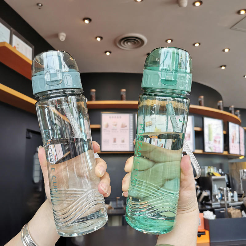 High Temperature Resistant Outdoor Plastic Cup for Students Outdoor Sport Water Bottle Clear Plastic Water Bottle BPA Free 520ml