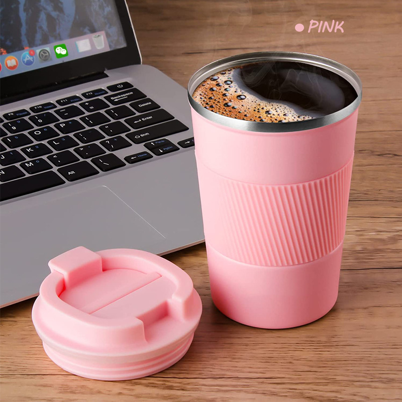 Portable 380ml Coffee Mug Vacuum Insulated Double Walled Stainless Steel Bottle Drinking Leak Proof Water Cup Double Wall Bottle