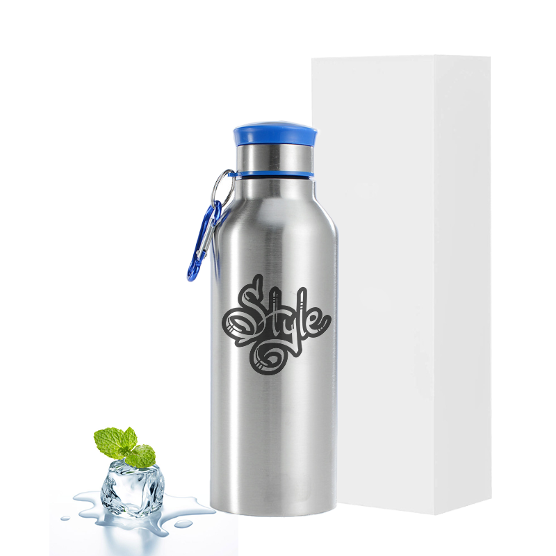 Stainless Steel Single Wall Sport Water Bottle - Large Capacity 750ml/1000ml Custom logo colors Drinking Bottle with Straw Lid