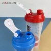 Transparent 500ml Gym Protein Shaker Bottle Custom Logo Three Layers Plastic Water Bottle for Fitness
