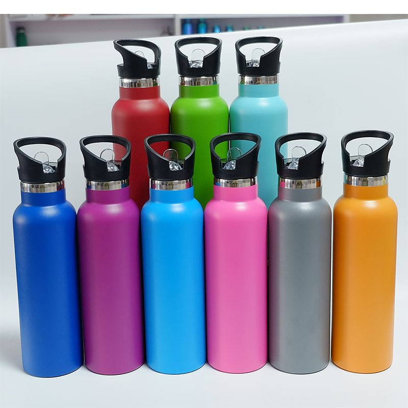 Customized Wide Mouth Water Bottle with Leakproof Double Wall Insulated Vacuum Stainless Steel Water Bottle Sports Water Bottle