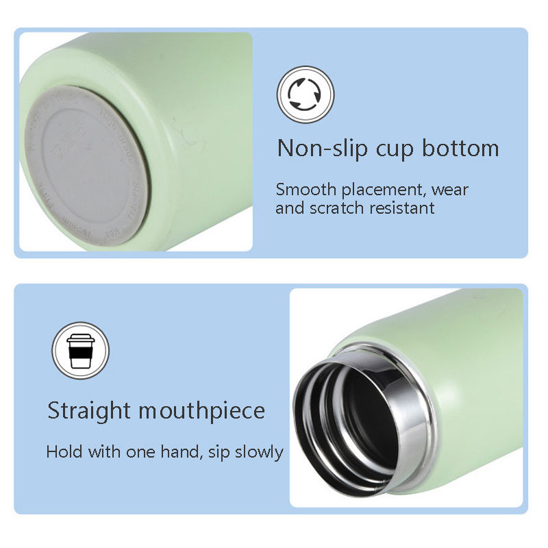 200ml/300ml Mini stainless steel hot cold water bottle Vacuum Cup ultra thin pocket cup travel