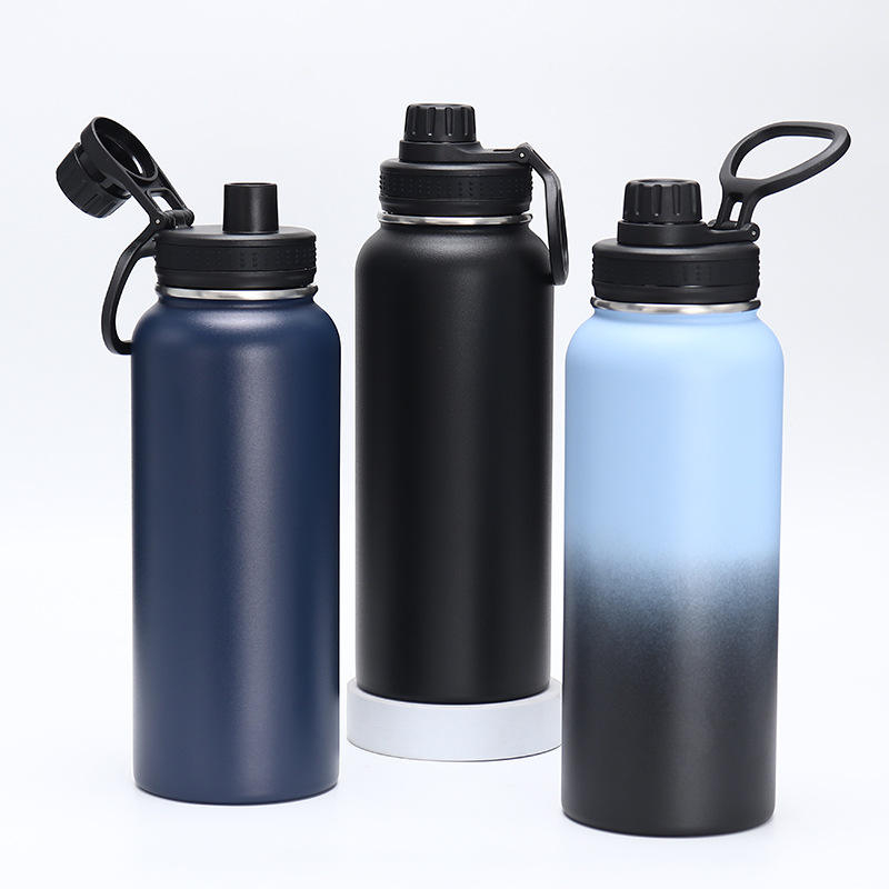  View Larger Image Add To Compare Share Custom LOGO And Colors Double Wall Vacuum Insulated Stainless Steel Wide Mouth Sports Hot & Cold Water Bottle With Lid And Straw