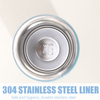 2023 Stainless Steel Water bottle Double-Layer Vacuum Thermos Cup Portable Small Capacity Bounce Cover Pea Cup