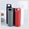 Flask Standard Mouth Bottle with Flex Lid Water Bottle Widemouth Thermos Cup Stainless Steel Straight Portable Thermos Cup