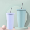 Stainless Steel Coffee Mug with Straw and Lid Insulated Coffee Tumbler Coffee Mug Stainless Steel Thermos Vacuum Water Bottle