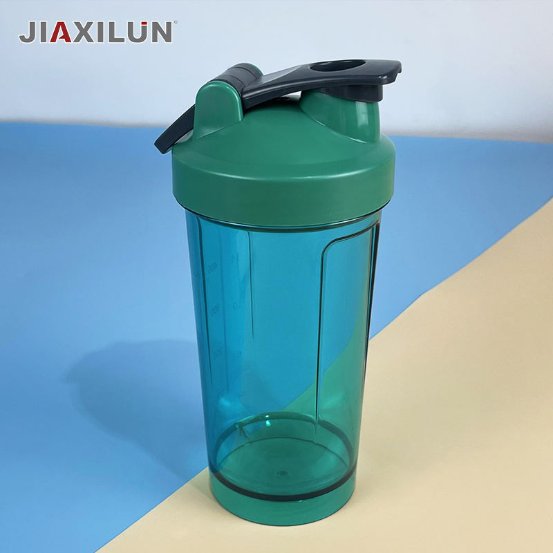 Custom Logo 500ml Clear Transparent Plastic Sports Fitness Protein Shaker Bottle for Water and Gym Use Transparent Shaker Cups