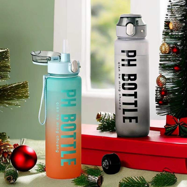 Sport Water Bottle Plastic Portable Water Bottle Plastic Water Bottles Leakproof Drinking Sports for Fitness, Gym & Outdoor