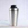 Stainless Steel Protein Shaker Single Wall Water Bottle - 500ml/750ml Sport Gym Drinking Bottle with Measuring Mark for Outdoor