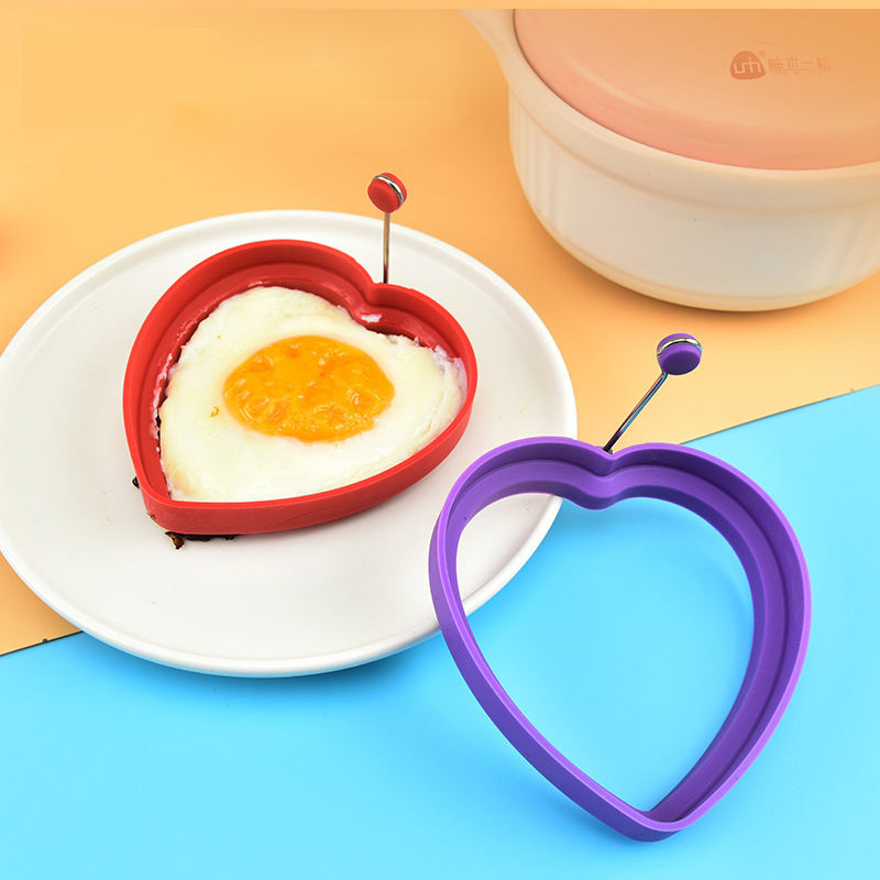 Thickened Silicone Fried Egg Mold Creative Kitchenware Egg Mold Heart Flower Fry Egg Mold Cake Baking Tools