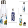 Custom Logo Sublimation Blank Cup, Stainless Steel Insulated Water Bottle with Lid And Straw, Tumbler Cup