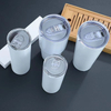 Double-layer Sublimation Thermos Cup Stainless Steel Vacuum Straw Cover Straight Cup Tumbler Car Cup
