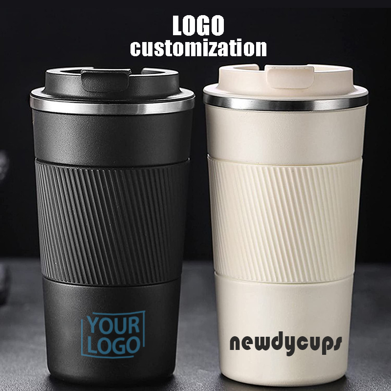 Double-Layer 304 Stainless Steel Direct Drinking Coffee Cup Office Outdoor Leisure Car Cup Laser Printing Insulated Vacuum Mug