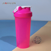 600ml Custom Plastic Protein Shaker and Gym Fitness Water Bottle with Shake Ball Wholesale for Athletes and Fitness Enthusiasts
