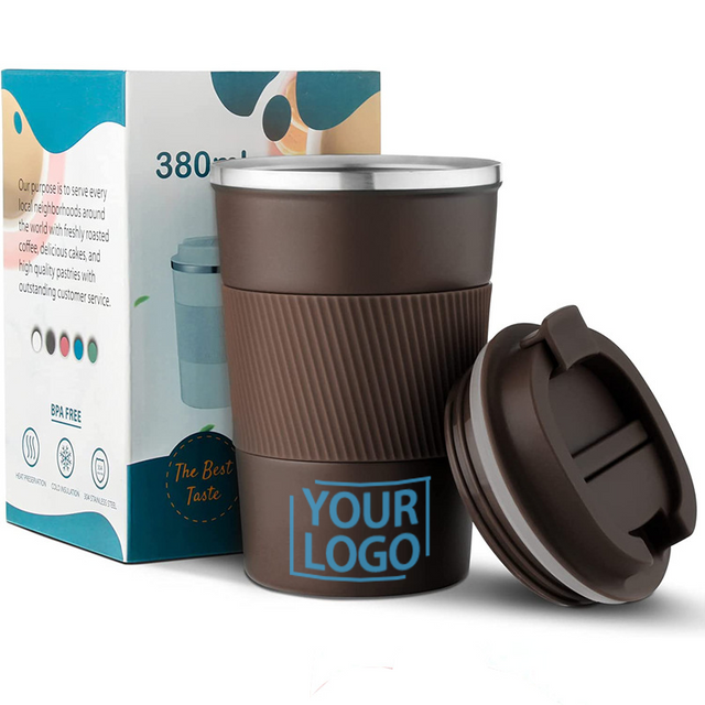 Portable 380ml Coffee Mug Vacuum Insulated Double Walled Stainless Steel Bottle Drinking Leak Proof Water Cup Double Wall Bottle