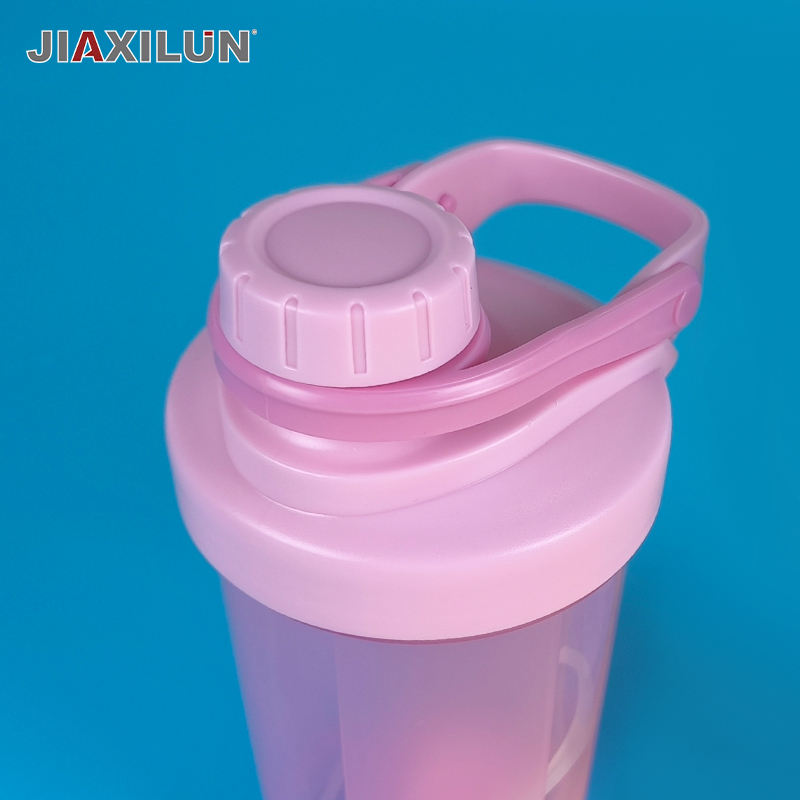 500ml Transparent Gym Protein Shaker Bottle with Swivel Lid and Custom Logo Includes Shake Ball for Water and Protein Shakes