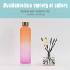 Gradient Color Water Bottle Frosted Cup Portable With Rope Water Bottle 1000ml Gym Sports Water Bottle Simply Style