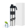 Outdoor Large Capacity Stainless Steel Single Wall Water bottle, Custom Logos Colors Easy-Carry Riding Sport Drinking Bottle