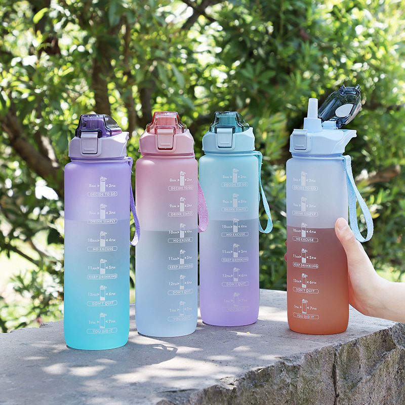 Water Bottle with Time Marker Fitness outdoor water bottle Amazon 32oz Water Bottles with Times to Drink and Straw, Motivational 