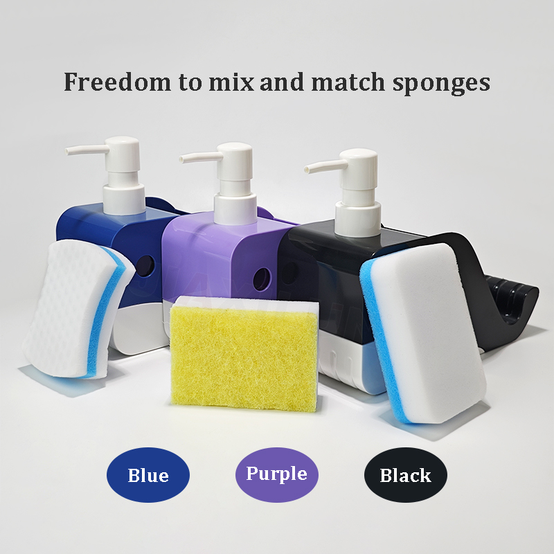 Hot Selling New Whale Soap Dispenser with Sponge Liquid Soap Dispenser for Kitchen And Bathroom Soap Dispenser for Kitchen Sink