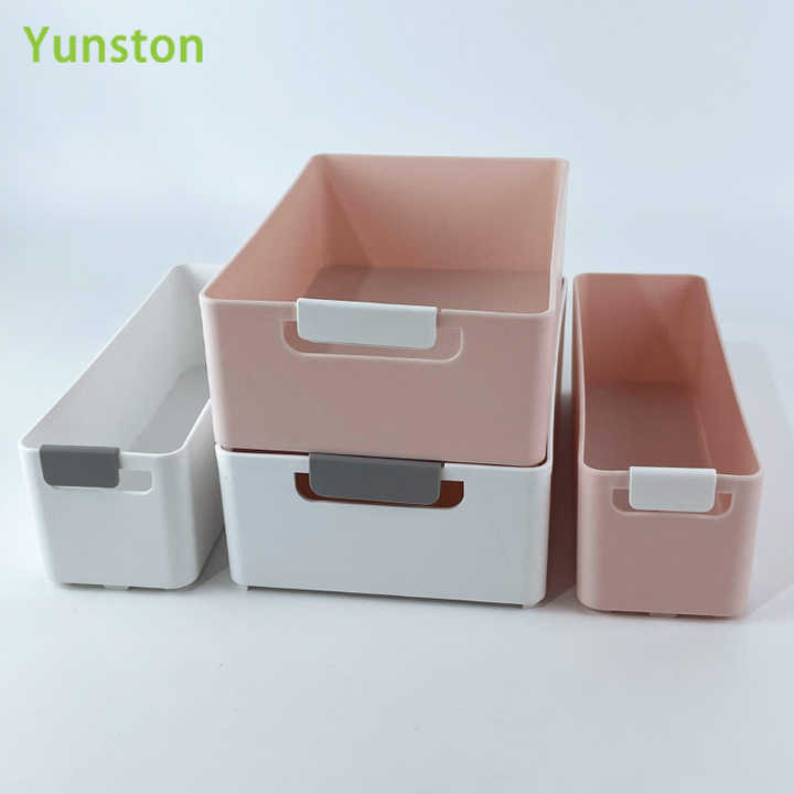 Home Desktop Plastic Storage Box Student Apartment Cosmetics File Organizer Office Desk Drawer Storage Rack