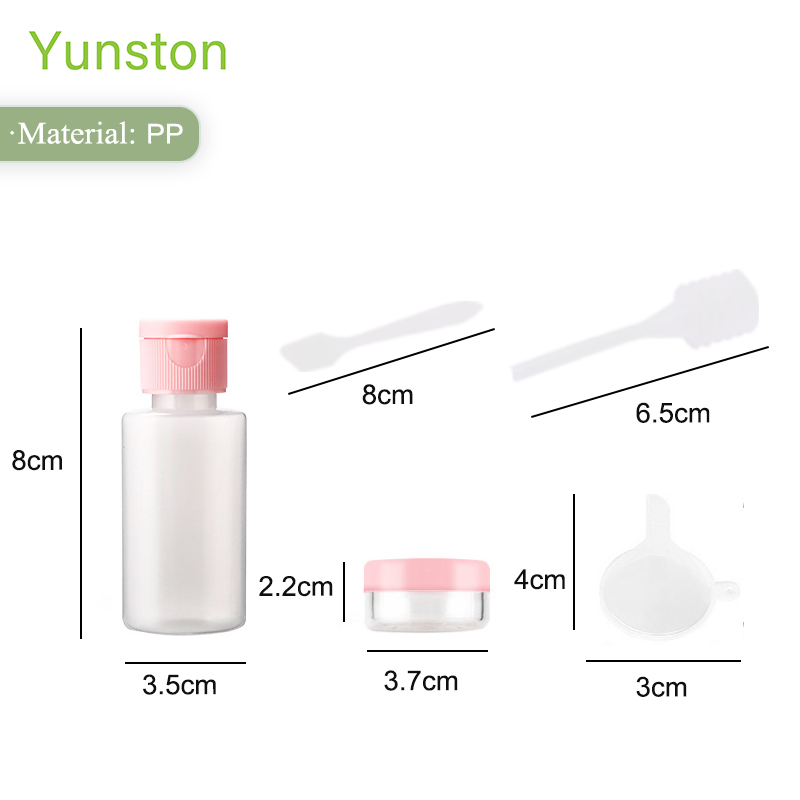 Hot Sale Travelling Plastic Lotion Bottle Perfume Bottle Spray Bottle Toiletry Make-up Bag 11 Pcs Set