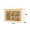 Wholesale Hot Sale Kitchen Supplies Environmental Protection Plastic Wall-mounted Standing Dual-use 6 Compartments Spice Box