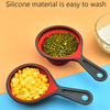 Hot-selling Foldable Color Silicone Measuring Spoon Measuring Cup Set Baking 4-piece Silicone Measuring Spoon Kitchen Tools