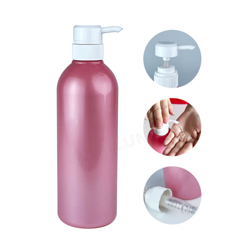 Wholesale 500ml PET Empty Lotion Bottle with Pump Bathroom Liquid Soap Dispenser for Shampoo Shower Gel Body Cream