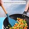 With Wooden Handle Kitchen Utensils Cooking Spatula Does Not Hurt The Pot Heat Resistant Silicone Spatula Sustainable 50pcs