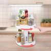 Multi-function Rotating Storage Rack Spice Organizer Storage Rack Rotating for Spices & Home Kitchen Accessories Customized Logo