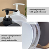 Hot Selling 300ml White Black Amber Hand Wash Shower Gel Plastic Dispenser Pump Bottle Hotel Liquid Soap Dispenser Bottle