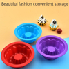 Reusable Silicone Muffin Cups Round Cake Cups Pudding Jelly Molds 6-color Baking Utensils Muffin Cups