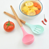 Wood Handle Silicone Color Kitchen Utensil 11-piece Non-stick High And Low Temperature Cooking Utensil Set
