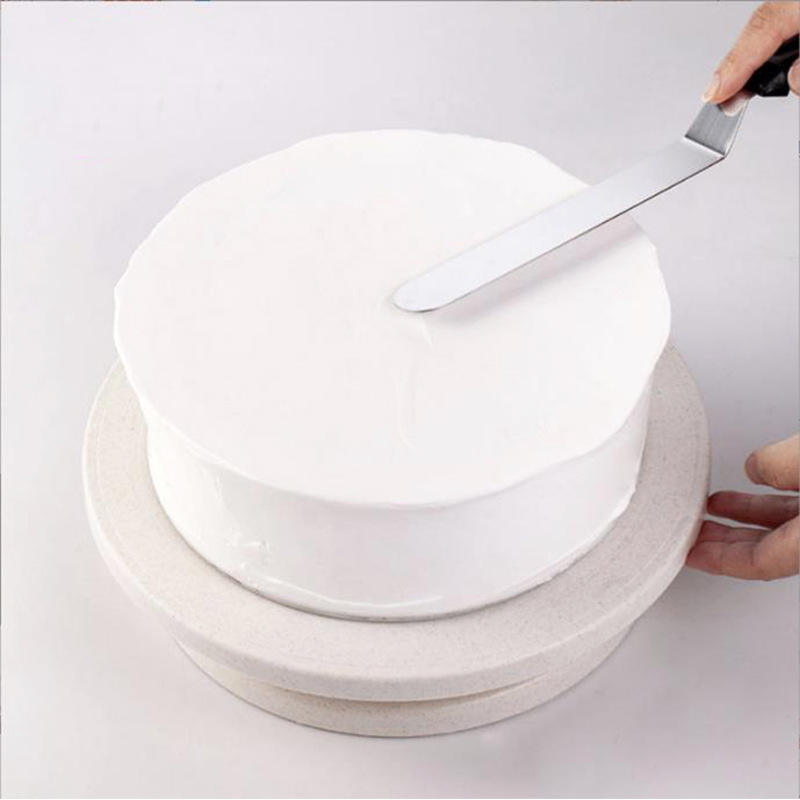 Stainless Steel Plastic Handle Straight/curved Cake Cream Scraper