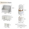 Countertop Makeup Organizer Skin Care Display Stand Dustproof Cosmetic Storage Box for Bathroom Bedroom Dresser Vanity