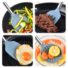 Silicone Kitchen Cooking Utensils Non-stick Pan Heat Resistant Kitchenware Set 4-piece Stainless Steel Sustainable 10 Sets