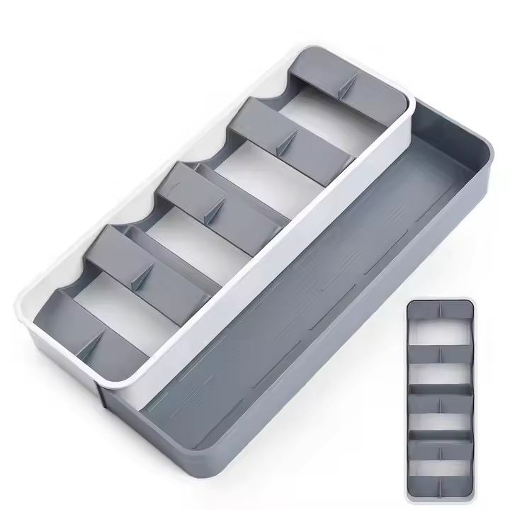 Kitchen Expandable Utensil Drawer Organizer Tray And Kitchen Drawer Cutlery Organizer