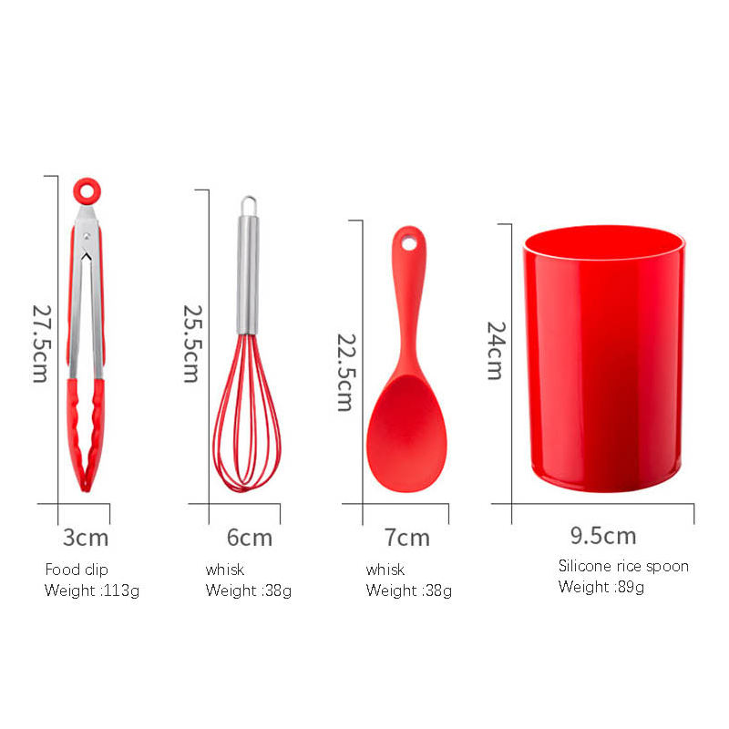 Amazon Silicone Kitchenware Spatula Spoon Spatula Spoon Cooking Kitchenware Set 13-piece Whole Package Silicone Kitchen Utensils