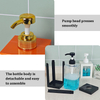 Hot Selling 500ml 750ml 1000ml Square Transparent Plastic Bottle Hand Sanitizer Dispenser Pump Bottle Liquid Soap Dispenser