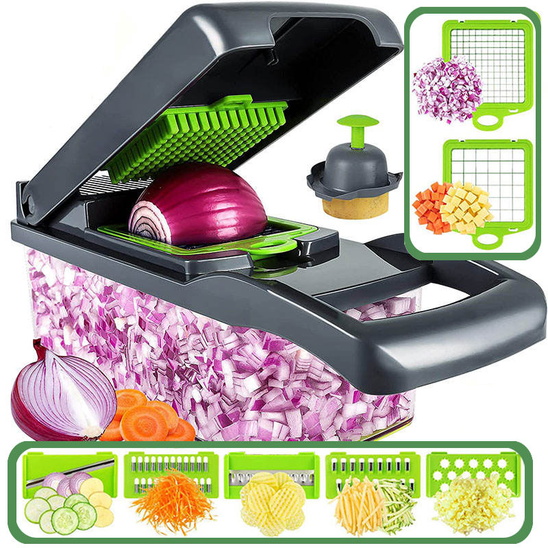 14-in-1 Commercial Manual Vegetable Slicer Fruit Cutter