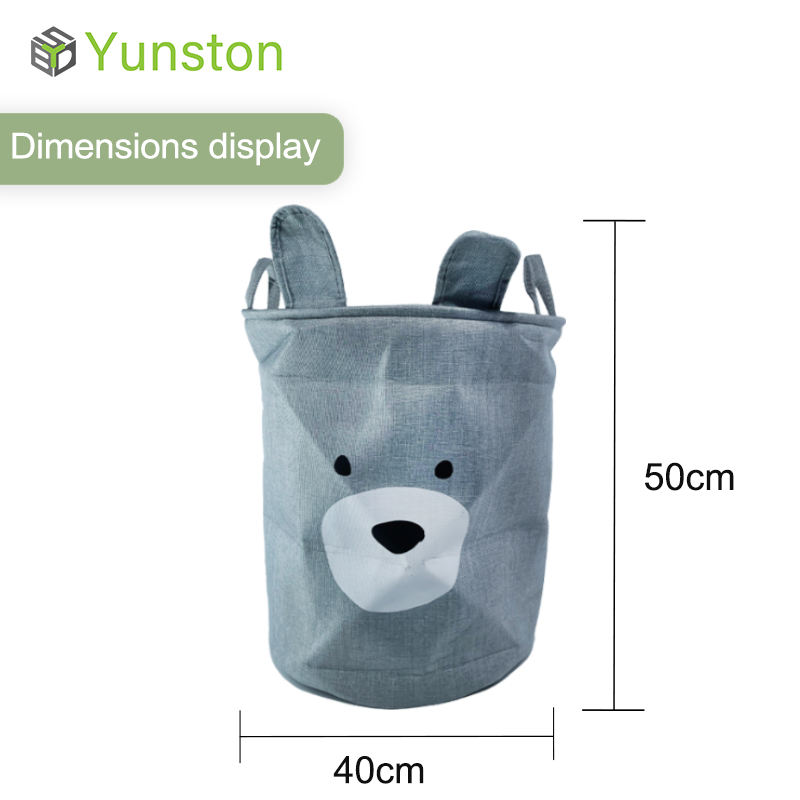 Wholesale Collapsible Large Capacity Dirty Clothes Storage Basket Round Storage Bag Bathroom Living Room Toy Storage