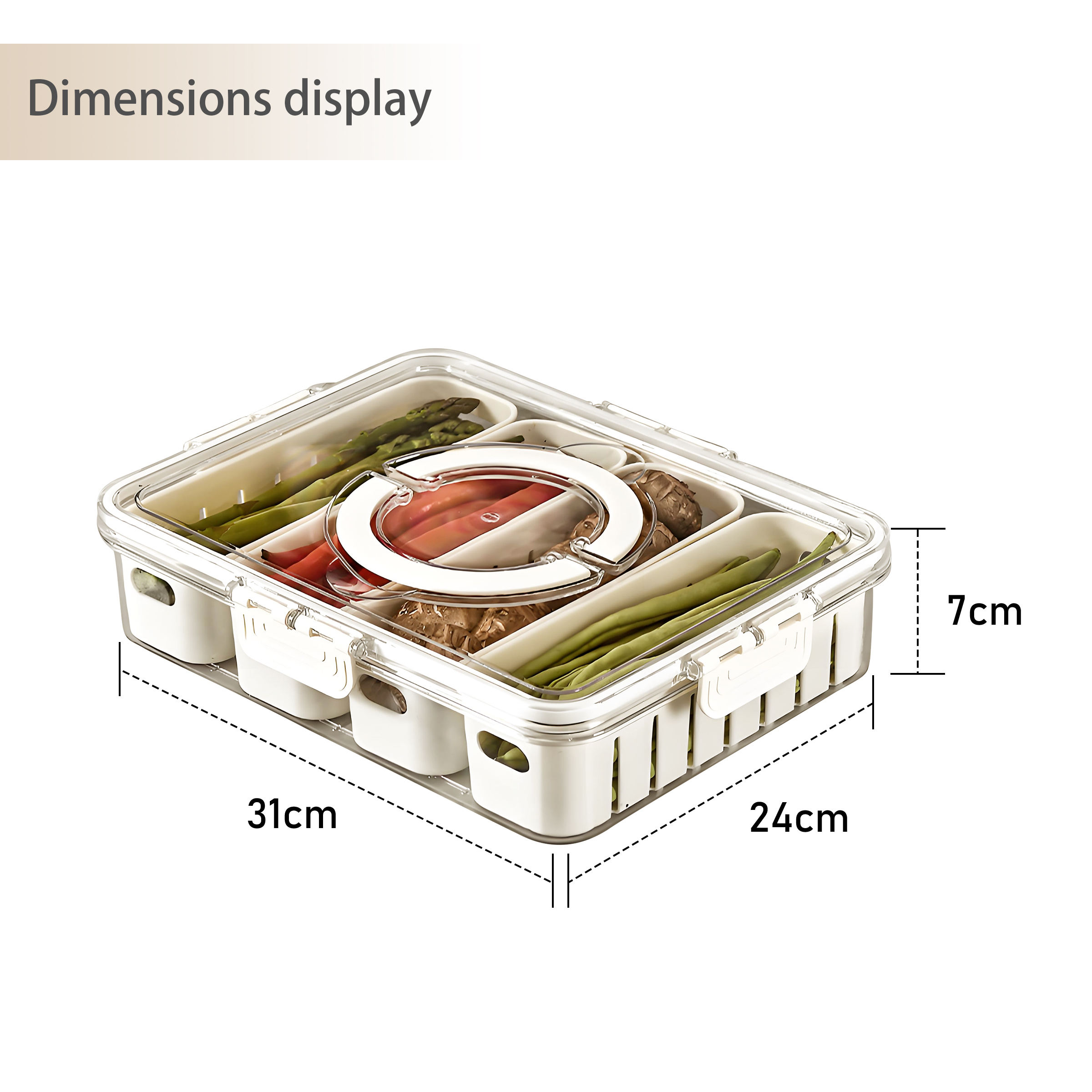 New_Products_Portable_4_Compartments_Kitchen_Draining_Basket_Food_Storage_Box_Refrigerator_Special_P