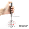 Stainless Steel Rotating Egg Whisk Hand Pressure Kitchen Accessories Tools Egg Cream Egg Beater