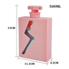 Hot Selling 500ml Square PET Lotion Bottle Lotion Pump Cosmetic Dispenser Liquid Soap Packaging Plastic Shampoo Bottle