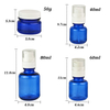 Wholesale PET Blue Container Portable Travel Bottles Perfume Travel Refillable Mini Spray Bottles Travel Size Shampoo Bottles