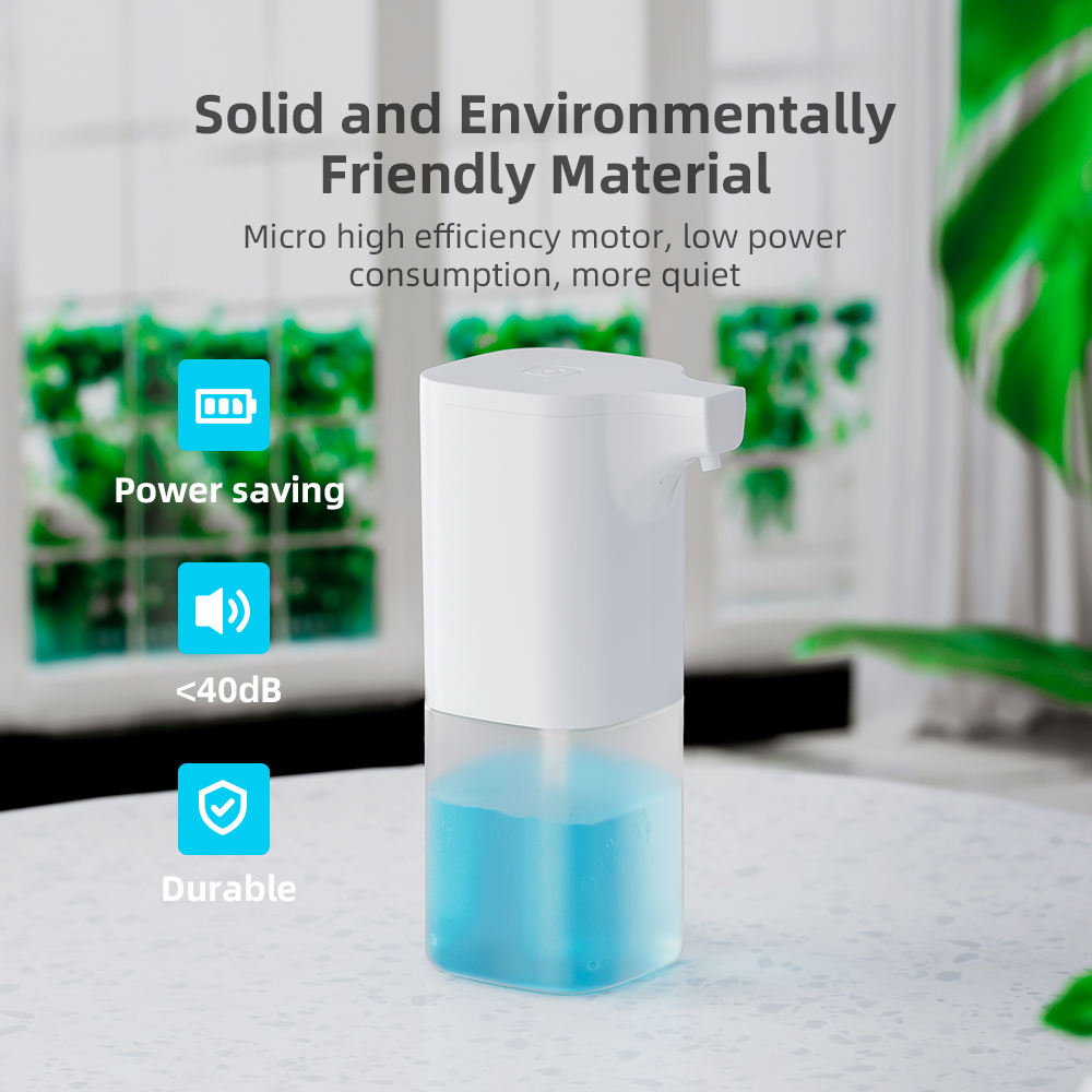 Fully Automatic Touch Sensing Soap Dispenser 350ml Countertop Soap Dispenser Non-touch Bathroom Soap Dispenser