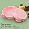 Round Silicone Cake Mould Three-piece Home Baking Pan Oven Utensils DIY Cake Mould