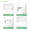 Hot Sale White Metal Perforated Screw Wall Mounted Foldable Towel Drying Rack for Bathroom And Balcony